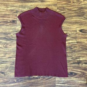 Coldwater Creek mock neck shell.  70% silk 30% cotton size L.